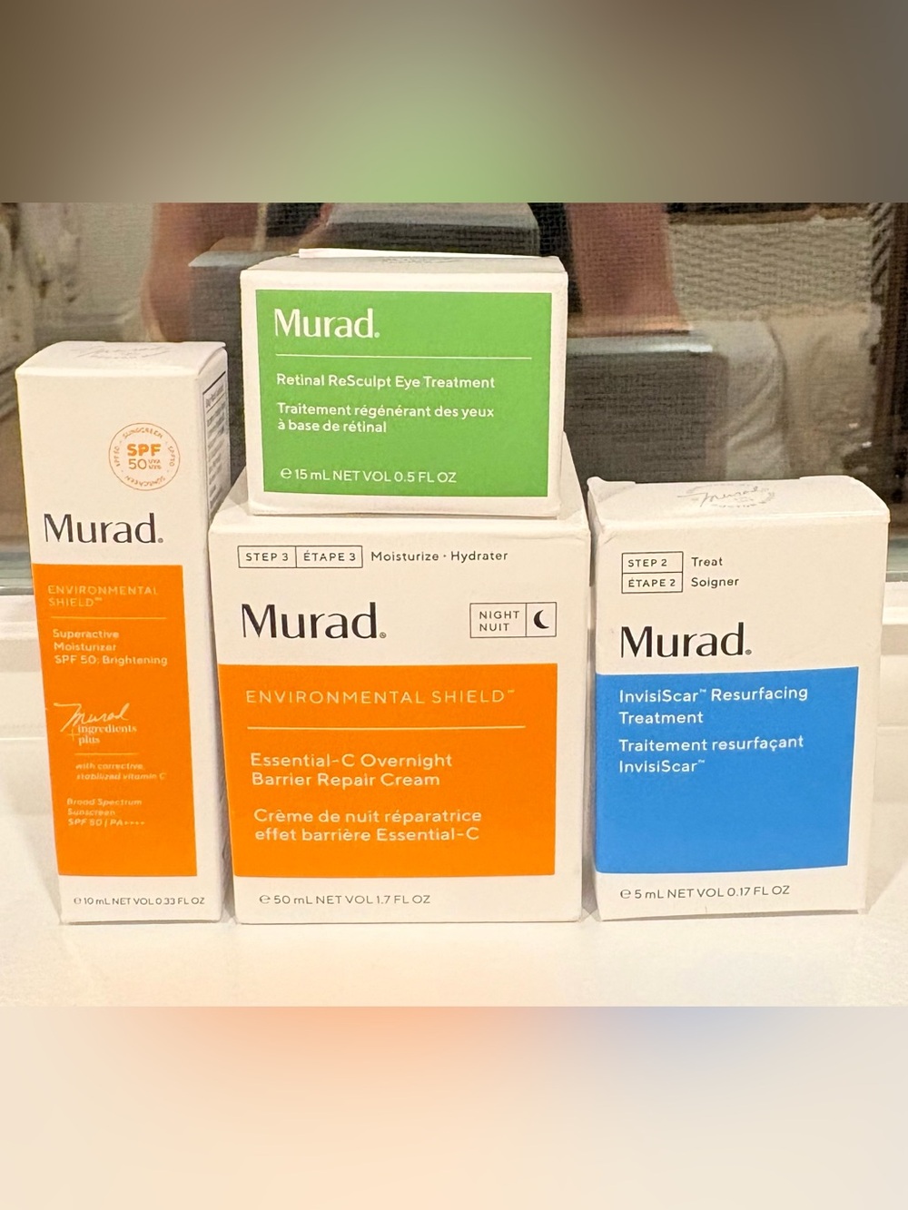 Murad Retinal ReSculpt Eye Treatment & Essential-C Overnight Repair Bundle NIB